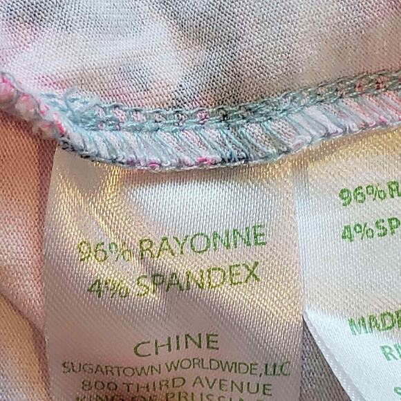 Lilly Pulitzer Womens Emma Dress Serene Blue Big Escapade Pink Paisley Size M - Picture 11 of 13